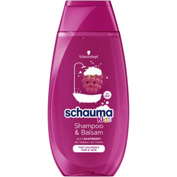 Sampon si gel de dus pentru copii Raspberry, 400ml, Schauma