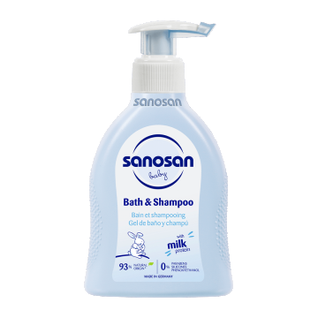 Sanosan Baby gel nutritiv de curatare pentru par si corp 200ml