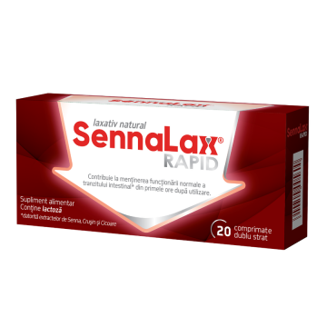 Sennalax Rapid, 20 comprimate, Biofarm