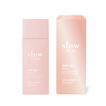Ser pentru protectie solara SPF50+ PA++++ Glow Up Fluid Sun, 50ml, Slowpure