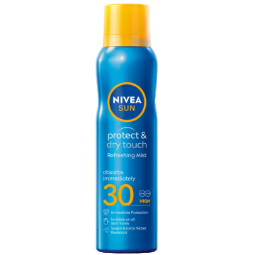 Spray cu protectie solara SPF30 Dry Touch Sport, 200ml, Nivea