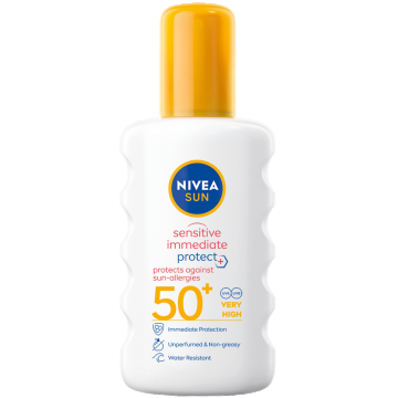 Spray pentru protectie solara impotriva alergiilor SPF50+, 200ml, Nivea