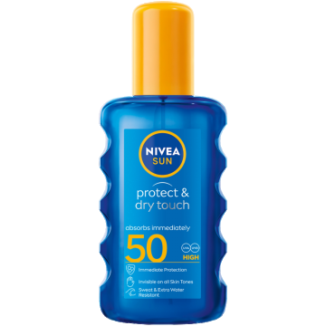 Spray pentru protectie solara SPF50 Dry Touch Invisible, 200ml, Nivea
