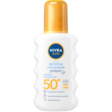 Spray pentru protectie solara SPF50+ Sun Sensitive, 200ml, Nivea