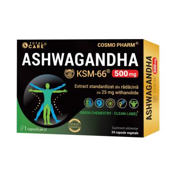 Ashwagandha KSM-66, 30 capsule, Cosmopharm