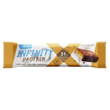 Baton proteic cu caramel sarat Infinity Protein 31%, 55g, Max Sport