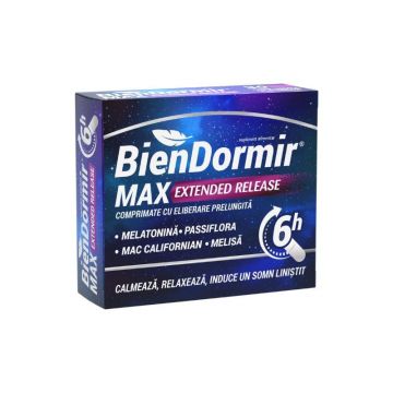 Bien Dormir Max Extended Release, 30 comprimate cu eliberare prelungita