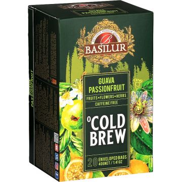 Ceai asortat Cold Brew Guava & Passion Fruit, 20 plicuri, Basilur