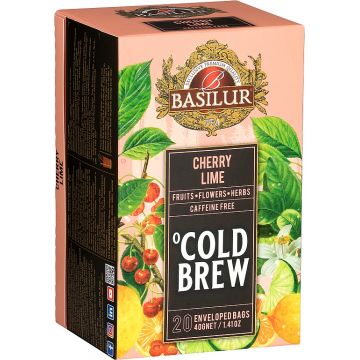 Ceai Cold Brew Cherry & Lime, 20 plicuri, Basilur