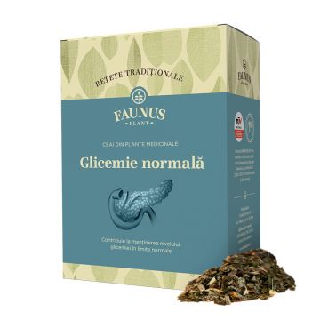 Ceai glicemie normala Retete Traditionale, 180g, Faunus Plant