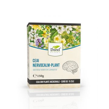 Ceai Nervocalm-plant sistem nervos linistit, 150g, Dorel Plant