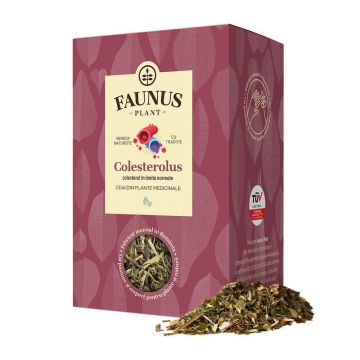 Ceai pentru colesterol si trigliceride marite Colesterolus, 90g, Faunus Plant