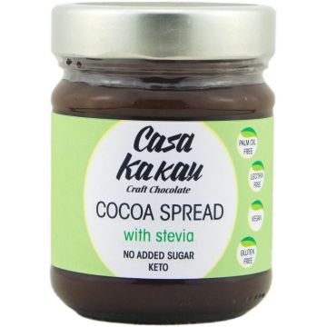 Crema de cacao cu stevie, 200g, Casa Kakau