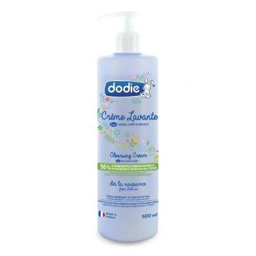 Crema pentru spalare 3 in 1 pentru fata, corp si par, 500ml, Dodie