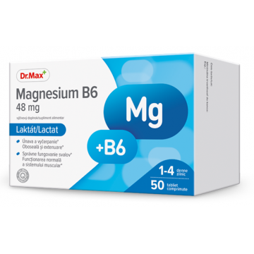 Dr.Max Magnesium B6​, 50 comprimate
