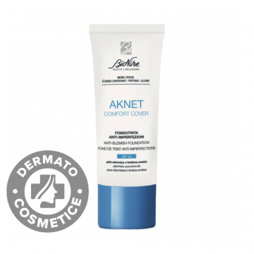 Fond de ten pentru ten acneic Aknet Comfort Cover 101 ivoire, 30ml, Bionike