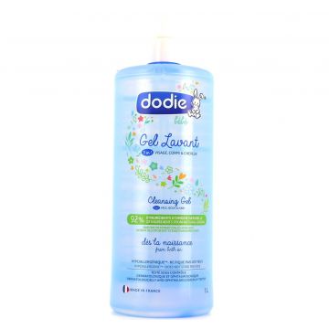 Gel de spalare 3 in 1 pentru fata, corp si par, 1000ml, Dodie