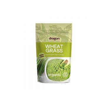 Iarba de grau pulbere bio, 150g, Dragon Superfoods