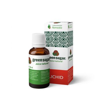 Indulcitor lichid Green Sugar, 50ml, Laboratoarele Remedia