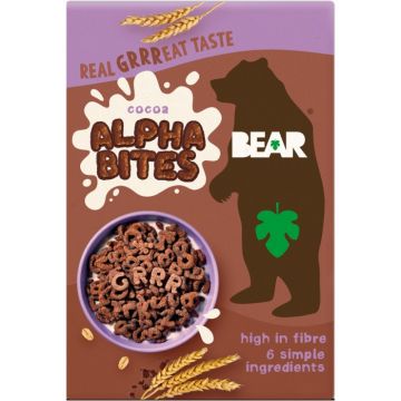 Multicereale Alphabites cu cacao, 350g, Bear