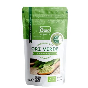 Orz verde pulbere bio, 125g, Obio