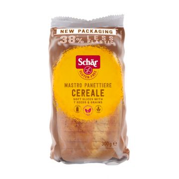 Paine cu cereale fara gluten Mastro Panettiere, 300g, Schar