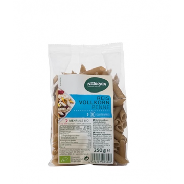 Paste penne eco din orez integral fara gluten, 250g, Naturata