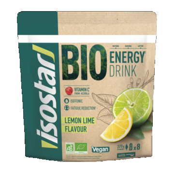 Pudra energy lemon-lime Bio, 320g, Isostar