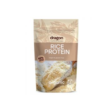 Pudra proteica din orez bio fara gluten, 200g, Dragon Superfoods