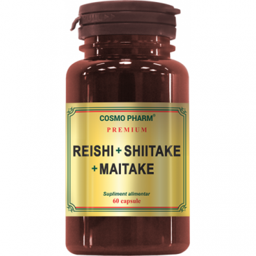 Reishi + Shiitake + Maitake, 60 capsule, Cosmopharm