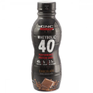 Shake proteic RTD cu aroma de ciocolata, 414ml, GNC Amplified