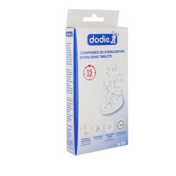 Tablete pentru sterilizare, 32 bucati, Dodie