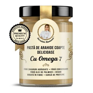 Unt de arahide cu Omega 7, 350g, Laboratoarele Remedia