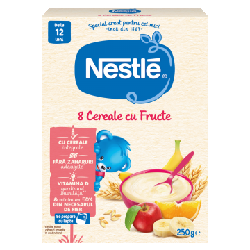 8 Cereale cu fructe +12 luni, 250g, Nestle
