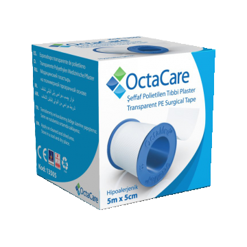 Banda adeziva cu suport de plastic, 5cmx5m, Octacare