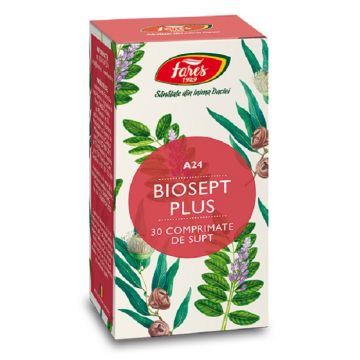 Biosept Plus A24, 30 comprimate, Fares