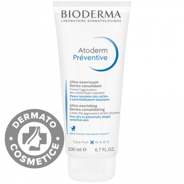 Crema pentru corp Atoderm Preventive, 200ml, Bioderma