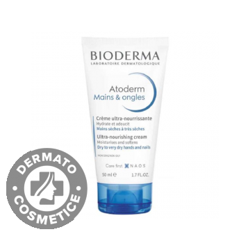 Crema pentru maini si unghii Atoderm, 50ml, Bioderma