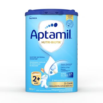 Formula de lapte praf pentru copii de varsta mica 2-3 ani NUTRI-BIOTIK 2+, 800g, Aptamil