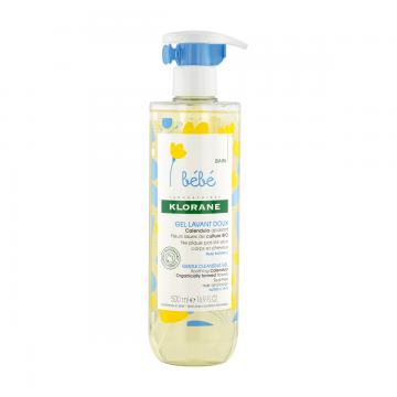 Gel spumant pentru curatare delicata, 500ml, Klorane Bebe