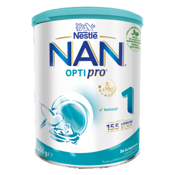 Lapte praf Nan 1 Optipro HMO Premium +0 luni, 400g, Nestle
