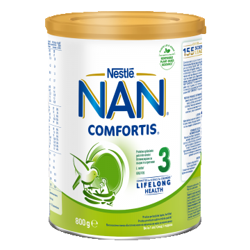Lapte praf Nan 3 Comfortis, incepand de la 12 luni, 800 g, Nestle