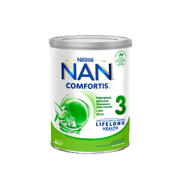 Lapte praf Nan 3 Comfortis, incepand de la 12 luni, 800 g, Nestle