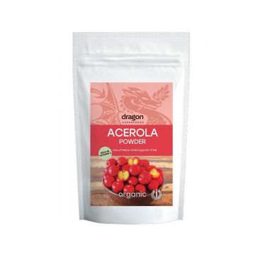 Acerola pulbere bio, 75g, Dragon Superfoods