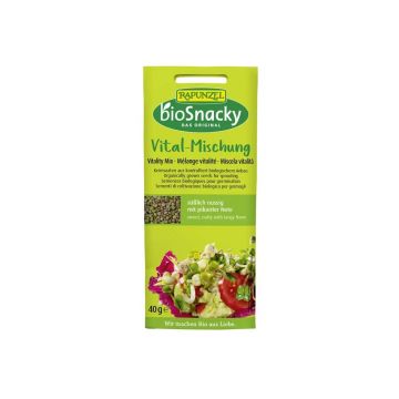 Amestec fitness de seminte pentru germinat bio Sprouting Seeds Vitality Mix, 40g, Rapunzel