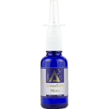 Atomizor nazal cu argint coloidal SinuSilv Mini 10ppm, 30ml, Alchemy