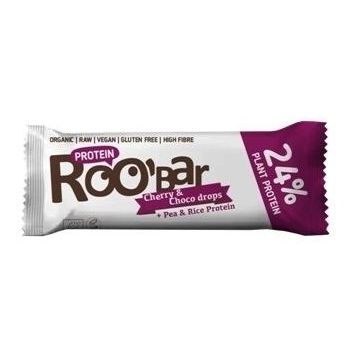 Baton proteic cu cirese si ciocolata raw Bio, 40g, Roobar