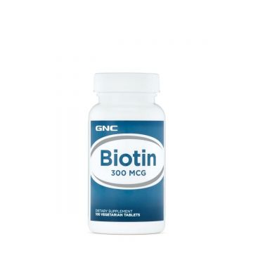 Biotina 300 mcg, 100 capsule, GNC