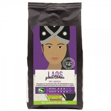 Cafea Arabica boabe Laos, 250g, Rapunzel