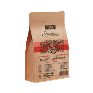 Cafea boabe Brazilia Yellow Bourbon, 200g, Evolet